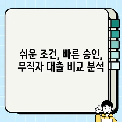 무직자 당일 대출 가능한 곳 찾기 | 쉬운 조건, 빠른 승인, 비교분석