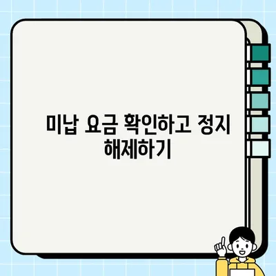 KT 인터넷 요금 미납 정지 해제, 지금 바로 해결하세요! | 정지 해제 방법, 요금 확인, 주의 사항