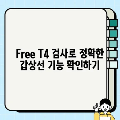 갑상선 자극 호르몬 TSH 수치가 높다면? 기능저하증, 기능항진증, Free T4 알아보기 | 분당 내분비내과