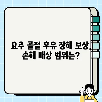 요추 1번 척추 골절 후유 장해 보상, 실제 사례로 알아보는 보상 팁 | 후유 장해, 보상 규모, 손해 배상, 전문 변호사