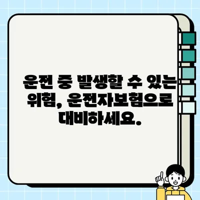 운전자보험 필수 가입 항목 4가지 & 특약 가이드 | 나에게 꼭 맞는 보장 찾기