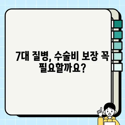 7대질병 수술비 보장 꼼꼼히 확인하세요! | 수술비보험, 7대질병, 보장 범위, 비용, 가이드