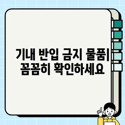 ✈️  여행 필수 정보| 항공기 위탁 수하물 & 기내 반입 금지 물품 (액체, 배터리 주의!) | 여행 준비, 짐 싸기, 규정