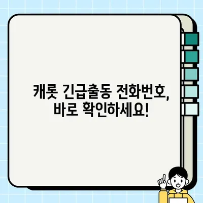 캐롯 긴급출동 전화번호 & 고장출동 서비스 상세 안내 | 캐롯퍼마일 자동차보험, 긴급상황 대처, 보험 혜택