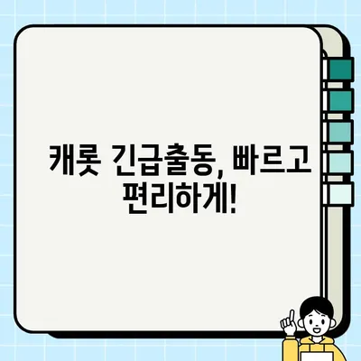 캐롯 긴급출동 전화번호 & 고장출동 서비스 상세 안내 | 캐롯퍼마일 자동차보험, 긴급상황 대처, 보험 혜택