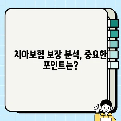 내게 딱 맞는 치아보험 찾기| 추천 상품 & 가입 조건 비교 가이드 | 치아보험, 보장 분석, 보험료 비교