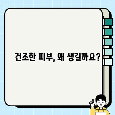 건조한 피부, 이제 걱정 끝! 💧  피부 건조증 원인과 예방 관리법 | 건조한 피부, 보습, 겨울철 피부 관리, 건강 팁