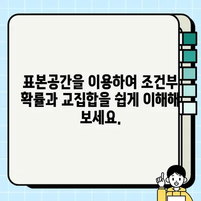 조건부 확률과 교집합(곱사건)의 차이| 표본공간을 중심으로 | 확률, 통계, 개념, 차이점, 이해하기 쉽게